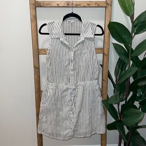 Button Up Dress w/ Tie Waist